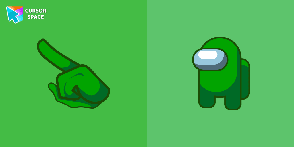 Amp up Your Among Us Game with Green Character Cursors
